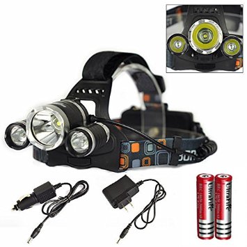 Genwiss 6000LM CREE XM-L XML 3T6 LED Rechargeable HeadLamp HeadLight Tourch 2*18650 For Outdoor Sports