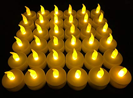 Flameless LED Tea Light Candles, Vivii Battery-powered Unscented LED Tealight Candles, Fake Candles, Tealights (36 Pack)