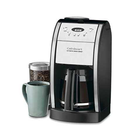 Cuisinart DGB-550BKFR 12 Cup Grind and Brew Automatic Coffee Maker (Certified Refurbished), Chrome