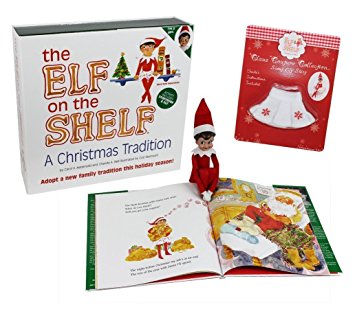 The Elf on the Shelf Girl Elf Edition with North Pole Blue Eyed Girl Elf and Girl Character Themed Storybook with Snowflake Skirt