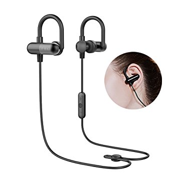 Wireless Headphones Noise Cancelling-Yarrashop Bluetooth Headsets V4.1 Sport Stereo Earbuds With Microphone Earphones-Black