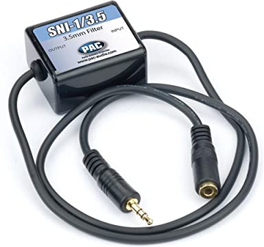 PAC Noise Filter for 3.5 Aux. between audio source & radio