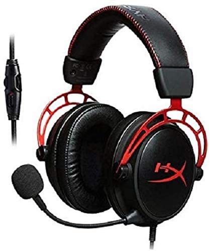 HyperX Cloud Alpha – Gaming Headset, Dual Chamber Drivers, Award Winning Comfort, Durable Aluminum Frame, Detachable Microphone, Works on PC, PS4, Xbox One, Nintendo Switch, and Mobile Devices – Red