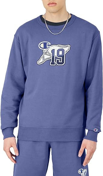 Champion Men's Sweatshirt, Powerblend, Fleece Midweight Crewneck Sweatshirt (Reg. or Big & Tall)