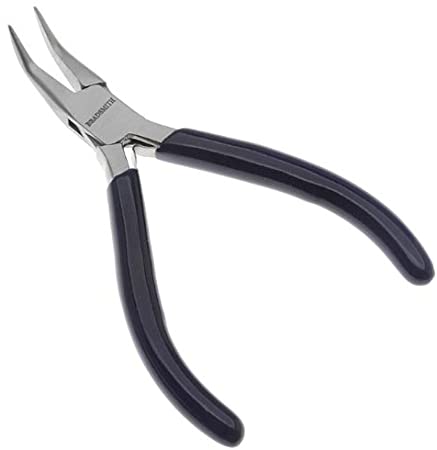 Bent Chain-Nose Pliers for Crafting and Repair, Jewelry Making Supplies
