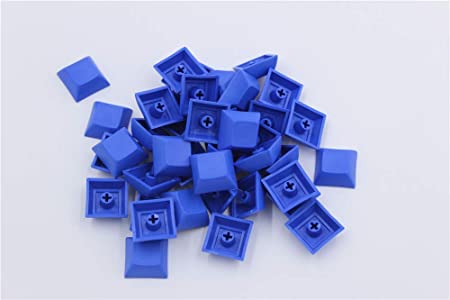 Blue Hat 1U DSA Blank Printed Keycaps PBT Keycaps for Mechanical MX Switches Mechanical Keyboard (Deep Blue)