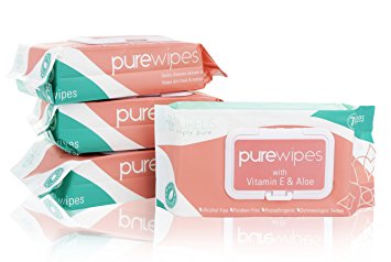 70 Simply Pure Unscented Wet Wipes. Sensitive Freshen-Up Wipes for Me (& YOU!) 2 Pack