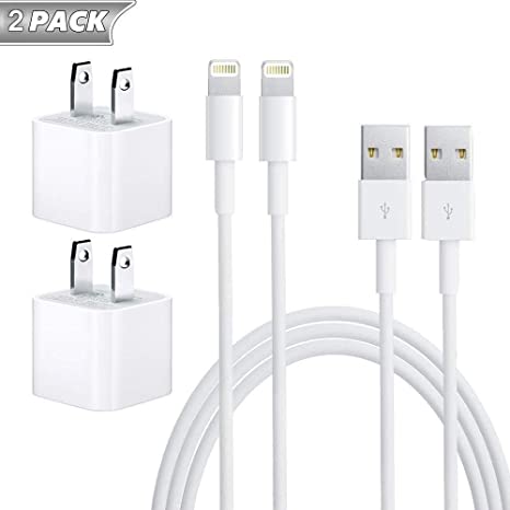 iPhone Charger, Lightning Cable, MFi Certified Cable Wire Data Sync Charging Cord Compatible with iPhone 11/Pro/Max/X/XS/XR/XS Max/8/Plus/7/7 Plus/6/6S/6 Plus More