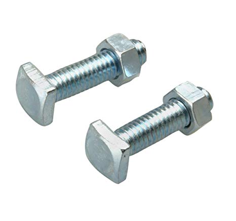Road Power 923-2 Top Post Battery Terminal Bolts and Nuts, 2-Pack, Chrome, 6 and 12-Volt
