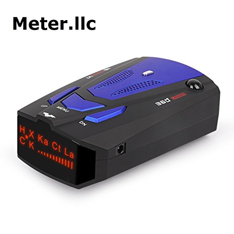Radar Detector, Voice Alert and Car Speed Alarm System with 360 Degree Detection, City/Highway Mode Radar Detectors for Cars(FCC Qualified )