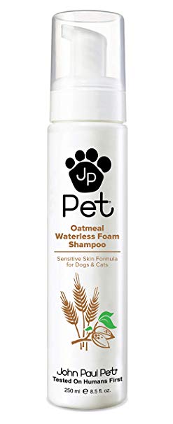 John Paul Pet Oatmeal Shampoo for Dogs and Cats, Sensitive Skin Formula Soothes and Moisturizes Dry Skin and Fur