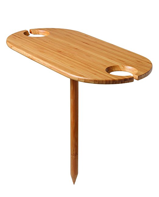 Tovolo Outdoor Wine Bamboo Table