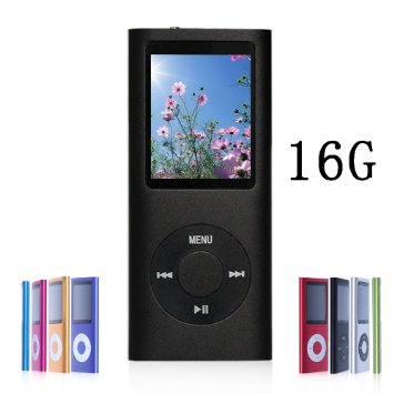 GGMartinsen 16 GB Portable MP3MP4 Player with Multi-lingual OS  Multi-Functional MP3 Player  MP4 Player with Mini USB Port Voice Recorder  Media Player  E-book reader in Black