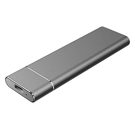 Uiita External Hard Drive Portable Hard Drive External - Ultra Thin External HDD Type C USB 3.1 for PC Laptop and Mac (2TB, Black)