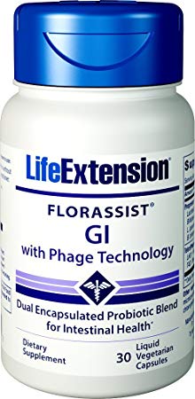 Life Extension Florassist Gi with Phage Technology 30 Liquid Vegetarian Capsules