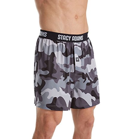 Stacy Adams Moisture Wicking Camo Print Boxer Short (SA1002)