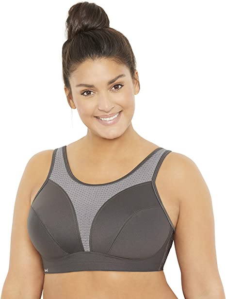 Mae Women's Mxg-Full Figure Plus Size No Bounce Camisole Sports Bra