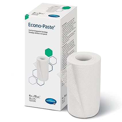 Hartmann 47400000 Econo-Paste Latex-Free Conforming Zinc-Oxide Paste Bandage, 4" Width, 10 yd. Length