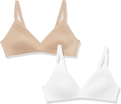 Warner's Women's Blissful Benefits Wireless Lightly Lined T-Shirt Bra 2-Pack 04011w