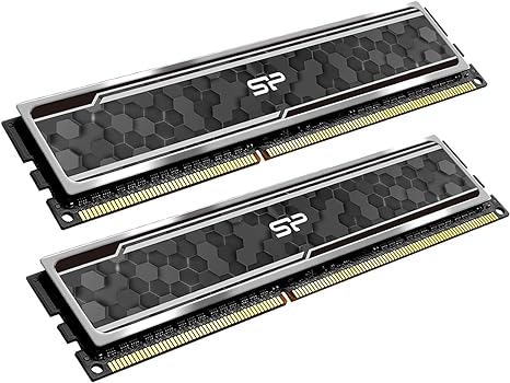 Silicon Power Value Gaming DDR4 RAM 16GB (2x8GB) 3200MHz (PC4 25600) CL16 1.35V Desktop Memory Module with Heatsink Camouflage Grey SP016GXLZU320BDAJ5