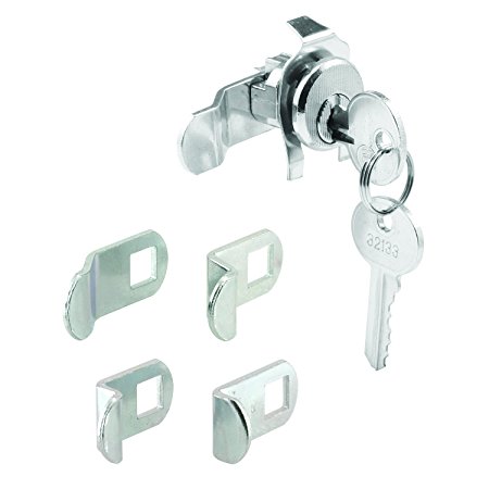 Prime-Line Products S 4140 Mailbox Lock, 5 Cam, Nickle Finish, ILCO 1003M Keyway, Opens Counter-Clockwise, 90º Rotation