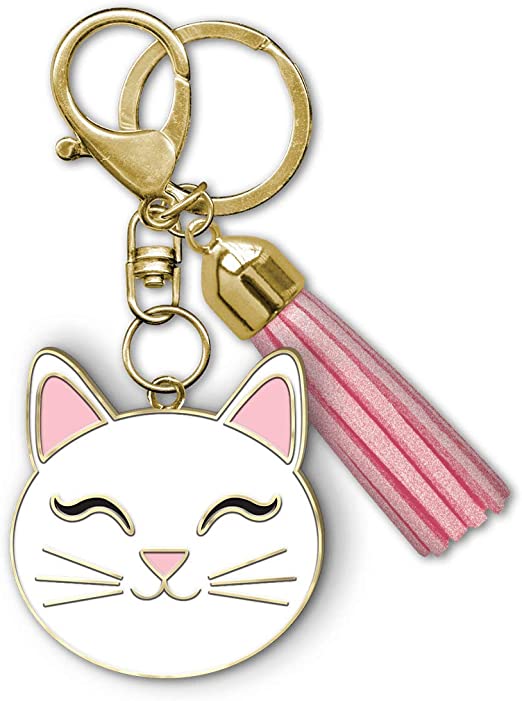 Lady Jayne Cat Face Enamel Keychain (85566)