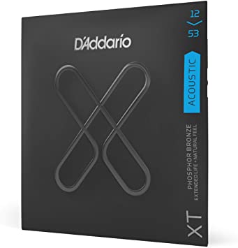 D'Addario XT Phosphor Bronze Acoustic Guitar Strings, Light, 12-53