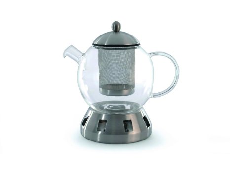 Berghoff Glass Tea Pot with Strainer, 5-1/2-Cups