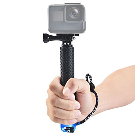 Vangold Waterproof Extendable (7~19 inch) Handheld Selfie Stick Aluminum Telescopic Pole Monopod for Gopro Hero Session/ 6/ 5/ 4/ 3 / 3/ 2/ 1 SJCAM SJ4000 SJ5000 AKASO EK7000/ V50/ Brave 4 - 2 Years Warranty (Blue)
