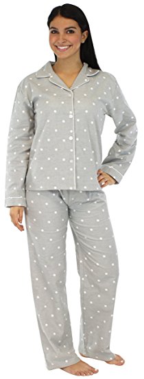 PajamaMania Women’s Sleepwear Flannel Pajamas PJ Set