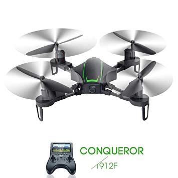 UniDargon T912F Folderable RC Drone 2.4Ghz Four-Axis for Kids with 720HD Camera,5.8G FPV Real-time Image Transmission and Headless Mode Quadcopter Easy Fly Steady for Beginners(Black)