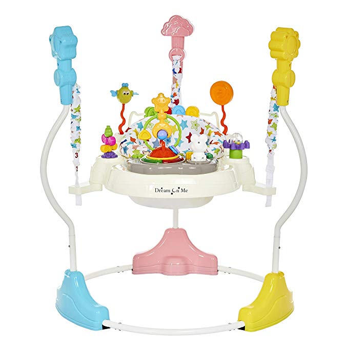 Dream On Me Zany Activity Center Bouncer in Star Print