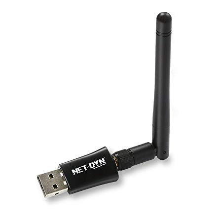 USB Wireless WiFi Adapter Dual Band, AC600, 150Mbps on the 2.4GHz band   433Mbps on the 5GHz, Top Dual Band Antenna Model, by NET-DYN, Voted Best Rated Brand for USB Wifi Adapters on Amazon