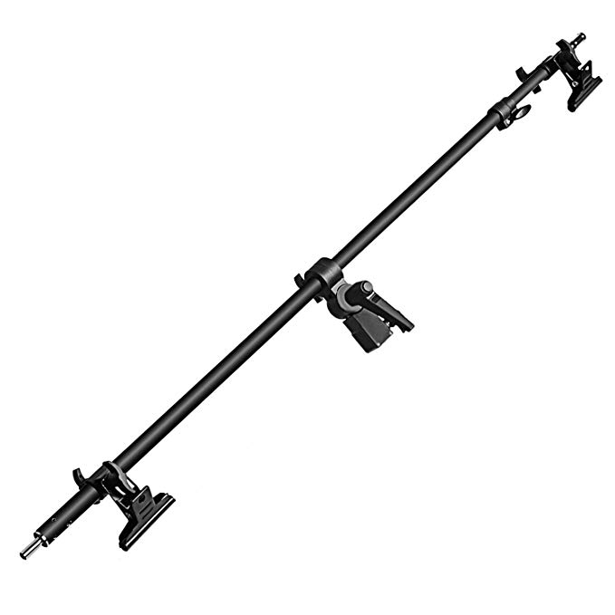Neewer Studio Video Reflector Holder Arm - 39.7 inches/101 centimeters Retractable Telescopic Crossbar with 2 Pieces Clamps for Light Stand, Reflectors, Backdrops for Product Portrait Photography