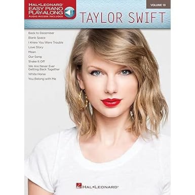 Taylor Swift - Easy Piano Play-Along Volume 19 (Bk/Online Audio) (Easy Piano Play-along, 19)