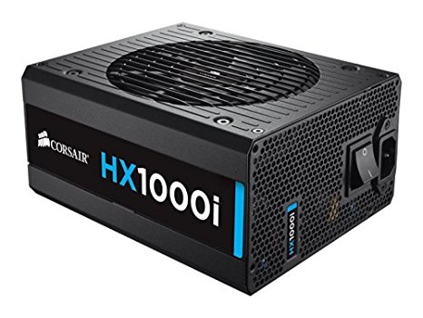 Corsair HXi Series, HX1000i, 1000 Watt (1000W), Fully Modular Power Supply, 80  Platinum Certified, 10 year warranty