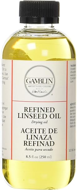 Gamblin 8.5 Oz Refined Linseed Oil (ANG06008)
