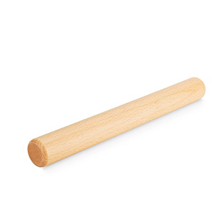 Garcoo Non-Stick Beech Wood French Rolling Pins for Baking, Dough Roller, Sugarcraft Fondant Rolling Pin, 28cm/11 inches