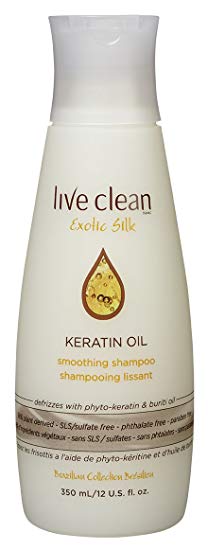 Live Clean Exotic Silk Keratin Oil Shampoo 350 Milliliters