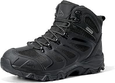 NORTIV 8 Men's Ankle High Waterproof Hiking Boots Outdoor Lightweight Shoes Trekking Trails Armadillo