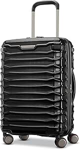 Samsonite Stryde 2 Hardside Expandable Luggage with Spinners, Stealth Black, Carry On