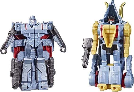 Transformers Bumblebee Cyberverse Adventures Dinobots Unite Toys Dino Combiners Slugtron 2-Pack Action Figures, Ages 6 and Up, 4.5-inch