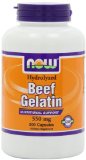 Now Foods Beef Gelatin 550mg Hydrolyzed Capsules 200-Count