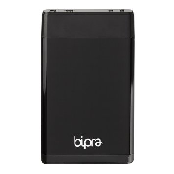 Bipra External Portable Hard Drive Includes One Touch Back Up Software - Black - FAT32 (400GB)