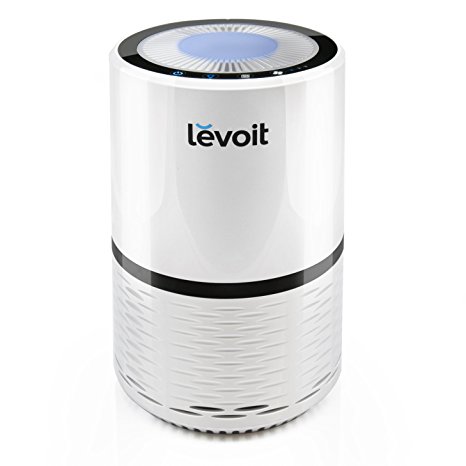Levoit Air Purifier with True HEPA Filter, Compact Odor Allergen Eliminator Cleaner for Pets, Smokers, Cooking, LV-H132