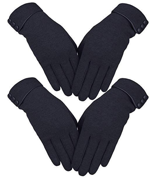 Knolee Women's Screen Gloves Warm Lined Thick Touch Warmer Winter Gloves