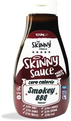 The Skinny Food Co - Smokey BBQ Flavour Sauce| 425ml | Zero Colorie | Sugar Free | NotGuilty