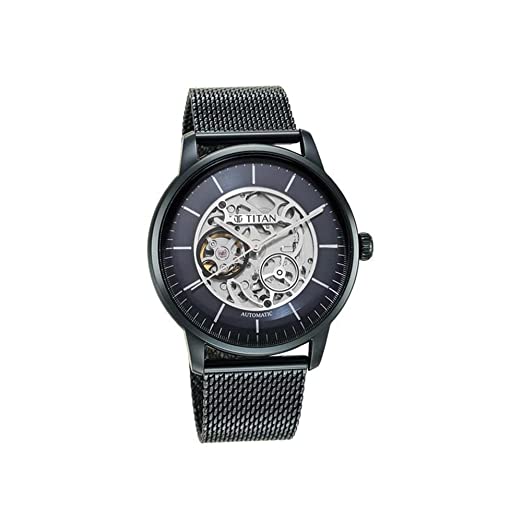 Titan Mechanical 90110 Analog Blue Dial Men's Watch-90110QM01