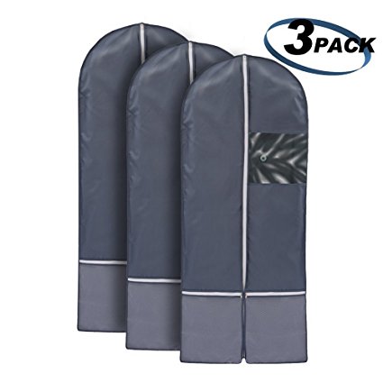 Modohe Breathable 52" Suit/Dress Garment Bag Cover Hanging Clothes Bag Dress Suit Coat Bag For Travel Carry Storage With Pocket Washable Breathable Durable Dustproof Mothproof