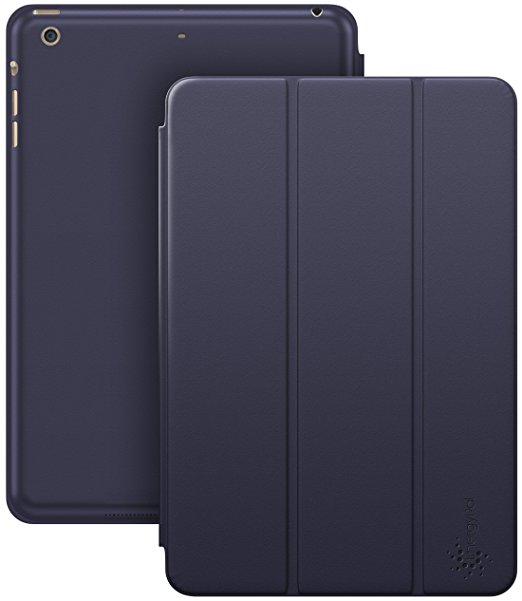 iPad Mini 4 Case, EnergyPal PU Leather Stand Case with Auto Sleep/Wake Function for iPad Mini 4 - Navy Blue